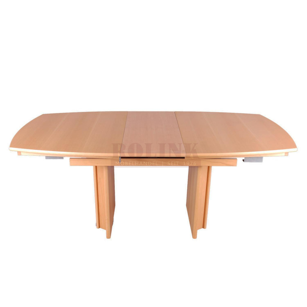 Küchentisch ausziehbar mit Einlegeplatten Buche furniert
