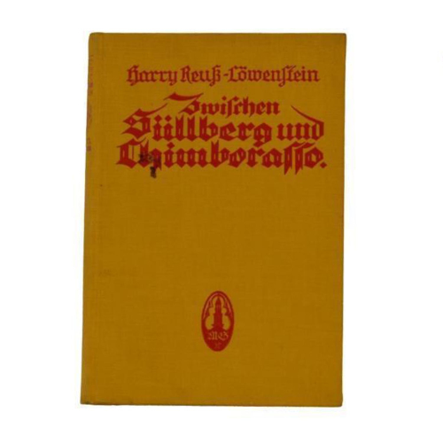 Buch Harry Reuss-Löwenstein "Zwischen Süllberg und Chimborasso" Gligau Veralg 1927