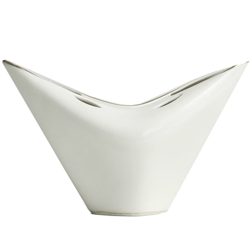 Alka Porzellanvase Vintage Deko Tischdekoration Mit Goldrand
