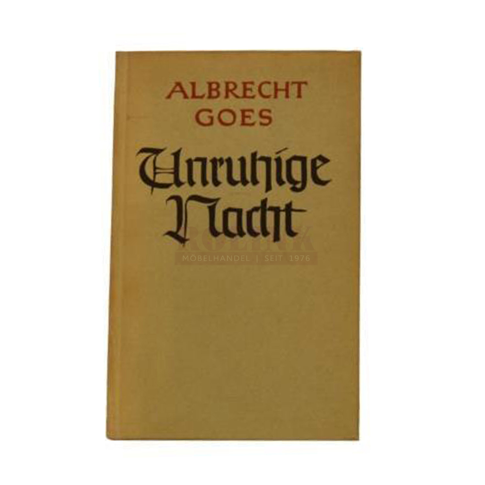 Buch Albrecht Goes Unruhige Nacht Friedrich Wittig Verlag 1951