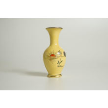Vase M&R Höhr-Grenzhausen Keramik handbemalt Golddekor