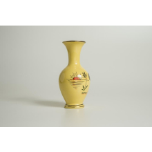 Vase M&R Höhr-Grenzhausen Keramik handbemalt Golddekor