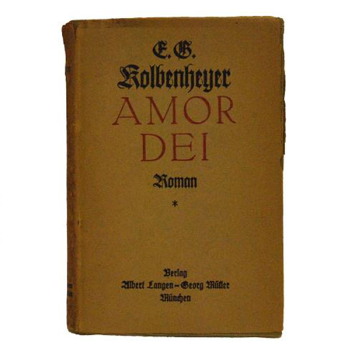Buch E. G. Kolbenheyer "Amor Dei" Langen-Müller Verlag 1937