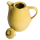 Kaffekanne mit Deckel Keramik gelb