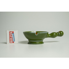 Hutschenreuther Aschenbecher Keramik Vintage Spritzdekor Grün