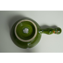 Hutschenreuther Aschenbecher Keramik Vintage Spritzdekor Grün