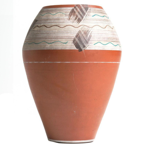 Vintage Vase Keramik Wohnzimmerdekoration Deko Gemustert