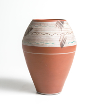 Vintage Vase Keramik Wohnzimmerdekoration Deko Gemustert