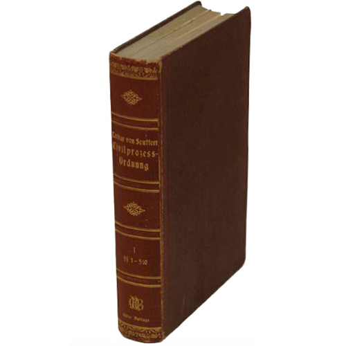 Buch Dr. Lothar von Seuffert "Zivilprozess-Ordnung" Bedsche Verlagsbuchhandlung 1910
