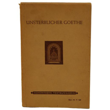 Buch Dr. Hans Fluck "Unsterblicher Goethe" F....