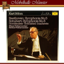 Schallplatte "Beethoven: Symphonie No. 5 / Schubert: Symphonie No. 8 Unvollendete" Karl Böhm LP 1983