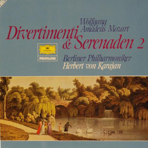 Schallplatte "Divertimenti & Serenaden 2" Mozart Karajan 2 LPs 1982