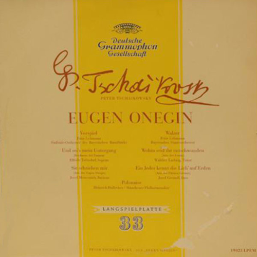 Schallplatte Ouvertüre und Walzer Tschaikowsky LP 1954