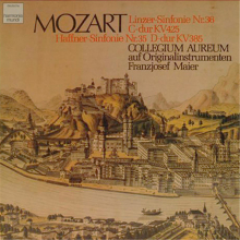 Schallplatte Linzer Sinfonie Nr. 36 C-Dur KV 425 Mozart 1980