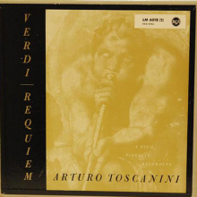 Schallplatten "Requiem" Verdi Arturo Toscanini...