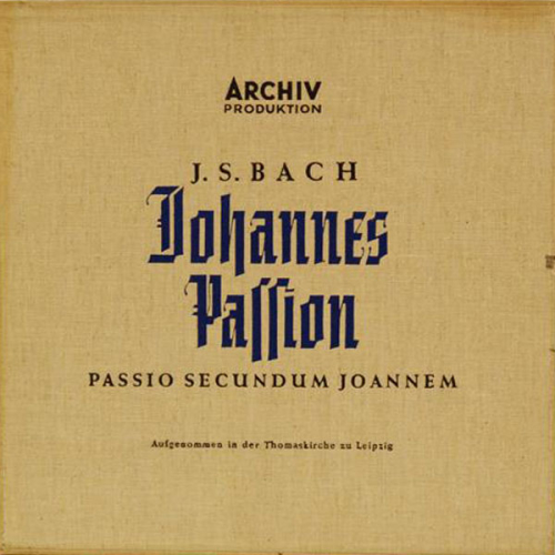 Schallplatten "Johannes Passion - Passio Secundum Joannem" Bach 3 LPs 1955