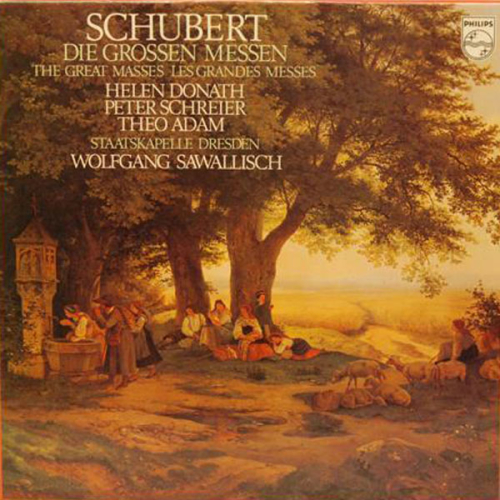Schallplatten "Die grossen Messen" Schubert Wolfgang Sawallisch 2 LPs 1972