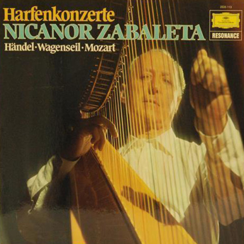 Schallplatte "Harfenkonzerte" Händel Wagenseil Mozart Nicanor Zabaleta LP 1963