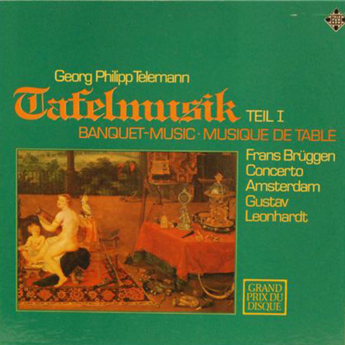 Schallplatte "Tafelmusik Teil I" Telemann 2 LPs 1964