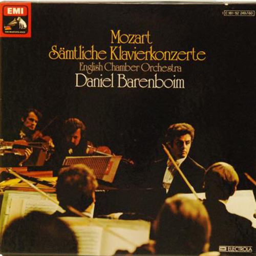 Schallplatten "Sämtliche Klavierkonzerte" Mozart Daniel Barenboim 12 LPs 1975