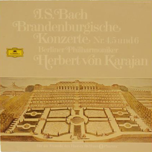 Schallplatte "Brandenburgische Konzerte Nr. 4, 5 und 6" Bach Herbert von Karajan LP 1965