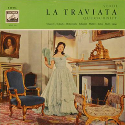 Schallplatte "La Traviata - Querschnitt" Verdi Wilhelm Schüchter LP 1958