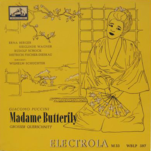 Schallplatte "Madame Butterfly - Grosser Querschnitt" Puccini Wilhelm Schüchter LP