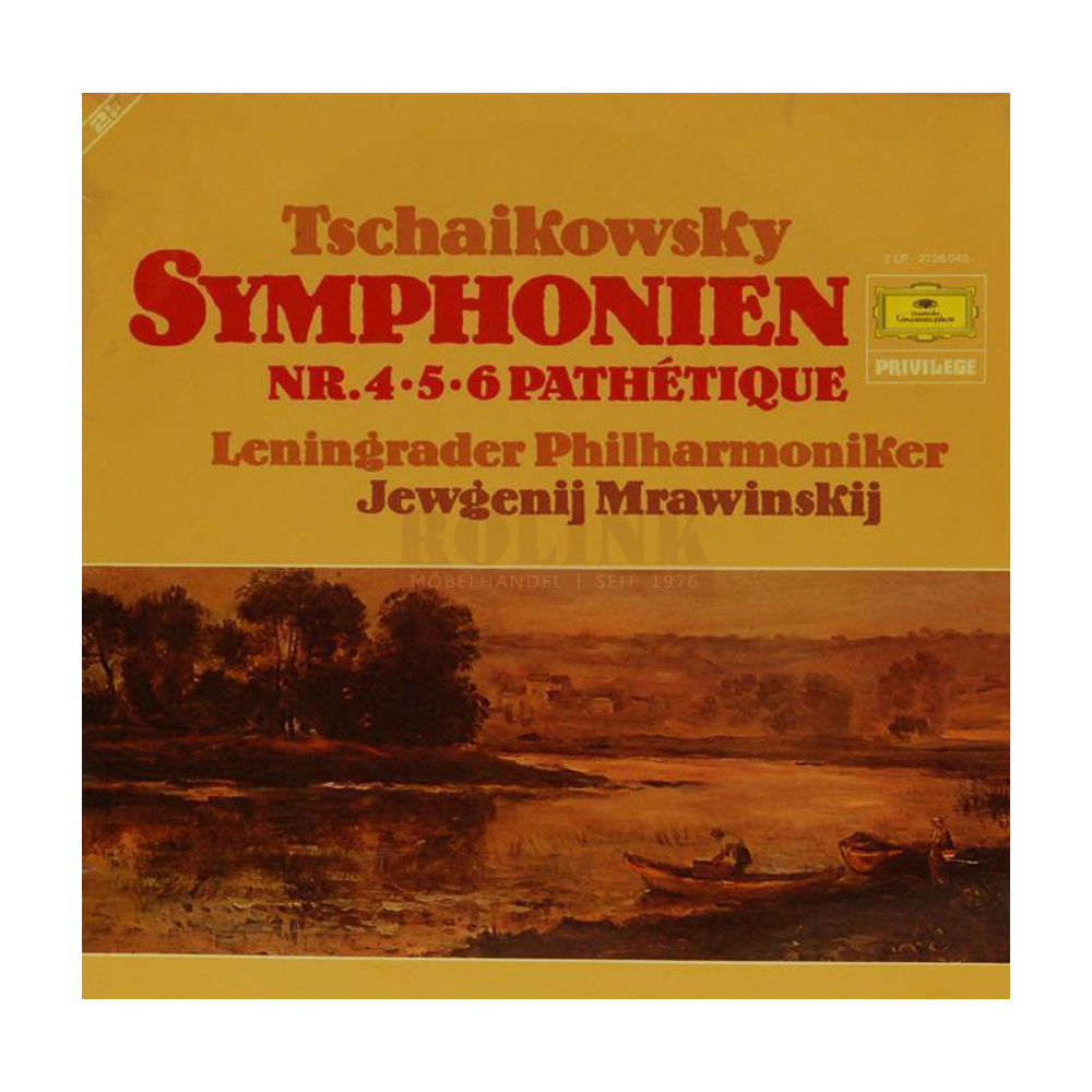 Schallplatten Symphonien Nr. 4 - 5 - 6 Pathétique Tschaikowski 2 LPs 1974