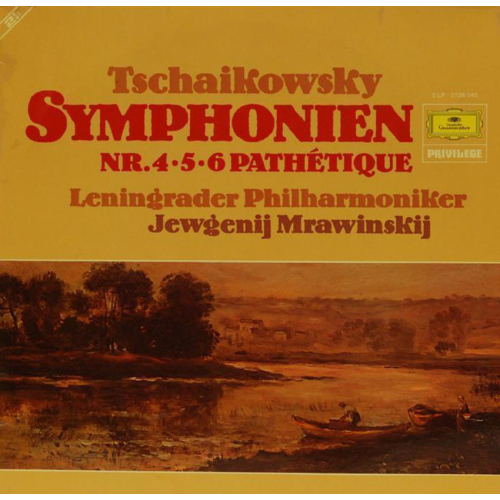 Schallplatten "Symphonien Nr. 4 - 5 - 6 Pathétique" Tschaikowski 2 LPs 1974