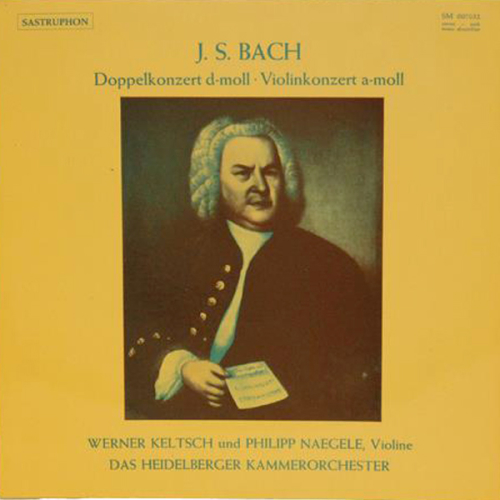 Schallplatte Doppelkonzert D-Moll Violinkonzert A-Moll Bach Heidelberger Kammerorchester