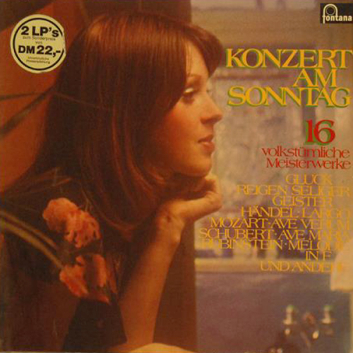 Schallplatte - Konzert am Sonntag - 16 volkstümliche Meisterwerke 1973