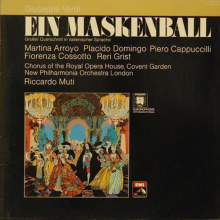 Schallplatte "Ein Maskenball" Giusepe Verdi LP 