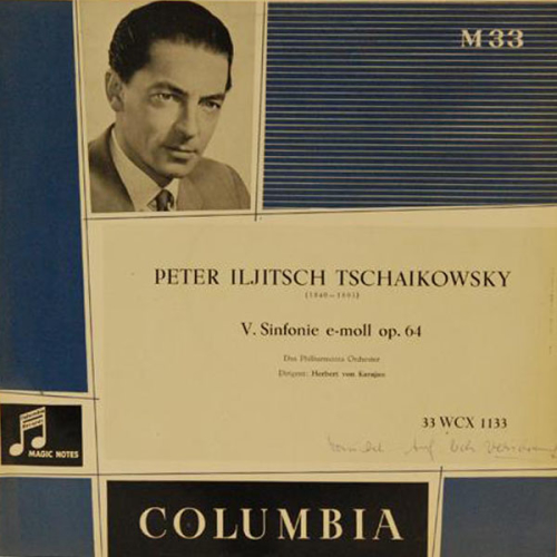 Schallplatte - V. Sinfonie E-Moll Op. 64 Tschaikowsky Herbert von Karajan LP