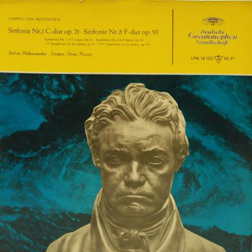 Schallplatte Sinfonien Nr. 1 und Nr. 8 Beethoven Ferenc Fricsay LP 1959