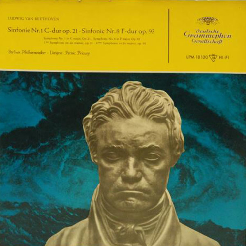 Schallplatte - Sinfonien Nr. 1 und Nr. 8 Beethoven Ferenc Fricsay LP 1959