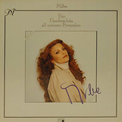 Schallplatte "Ein Dankeschön all meinen Freunden" Milva LP 1981