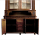 Antik Vitrinenschrank Holz Massiv Eiche Möbel Restauriert