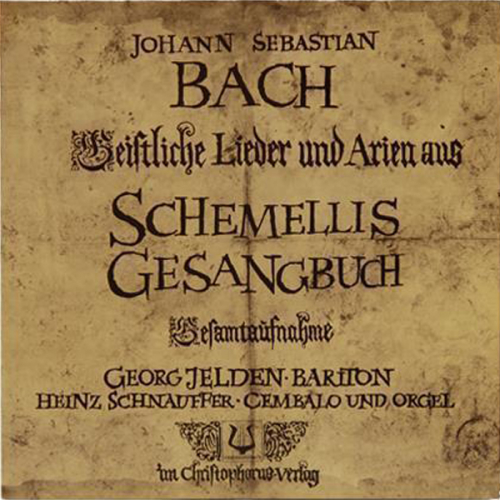 Schallplatte "Geistliche Lieder und Arien aus Schemellis Gesangbuch" Bach 2 LPs
