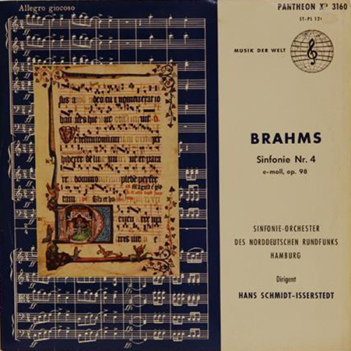 Schallplatte "Sinfonie Nr. 4 E-Moll Op. 98" Brahms L P1962