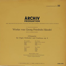Schallplatte - 4 Konzerte für Orgel, Orchester und...
