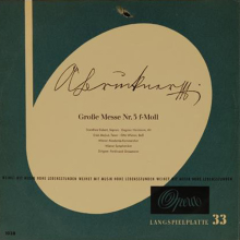 Schallplatte - Große Messe Nr. 3 in F-Moll Bruckner LP