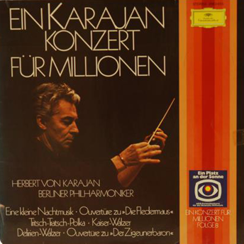 Schallplatte "Ein Karajan Konzert für Millionen" Herbert von Karajan LP 1976