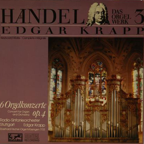 Schallplatte - 6 Orgelkonzerte Op. 4 Händel Edgar Krapp 2 LPs 1984