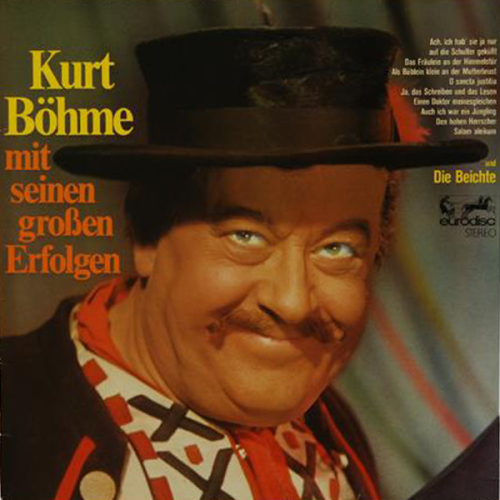 Schallplatte "Kurt Böhme mit seinen großen Erfolgen" Kurt Böhme LP 