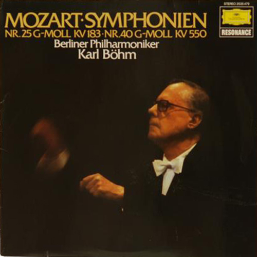 Schallplatte Symphonien Nr. 25 & Nr. 40 Mozart Karl Böhm LP 1982