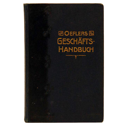 Buch - Richard Oefler Oeflers GeschäftshandBuch - Deutsche Hausbücherei