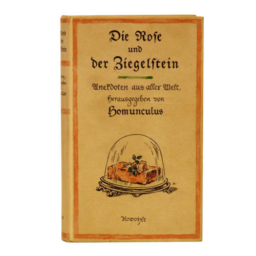 Buch - Homunculus Die Rose und der Ziegelstein Rowohlt Verlag 1938