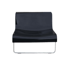 Design Lounge Sessel "Form" Piero Lissoni Schwarz