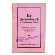 Buch - B. Holtmann August Greve Verlag 1929 Up Fieraowend...