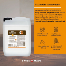 Renuwell Möbel-Schnellpflege Pflegemittel Bienenwachs 5 Liter